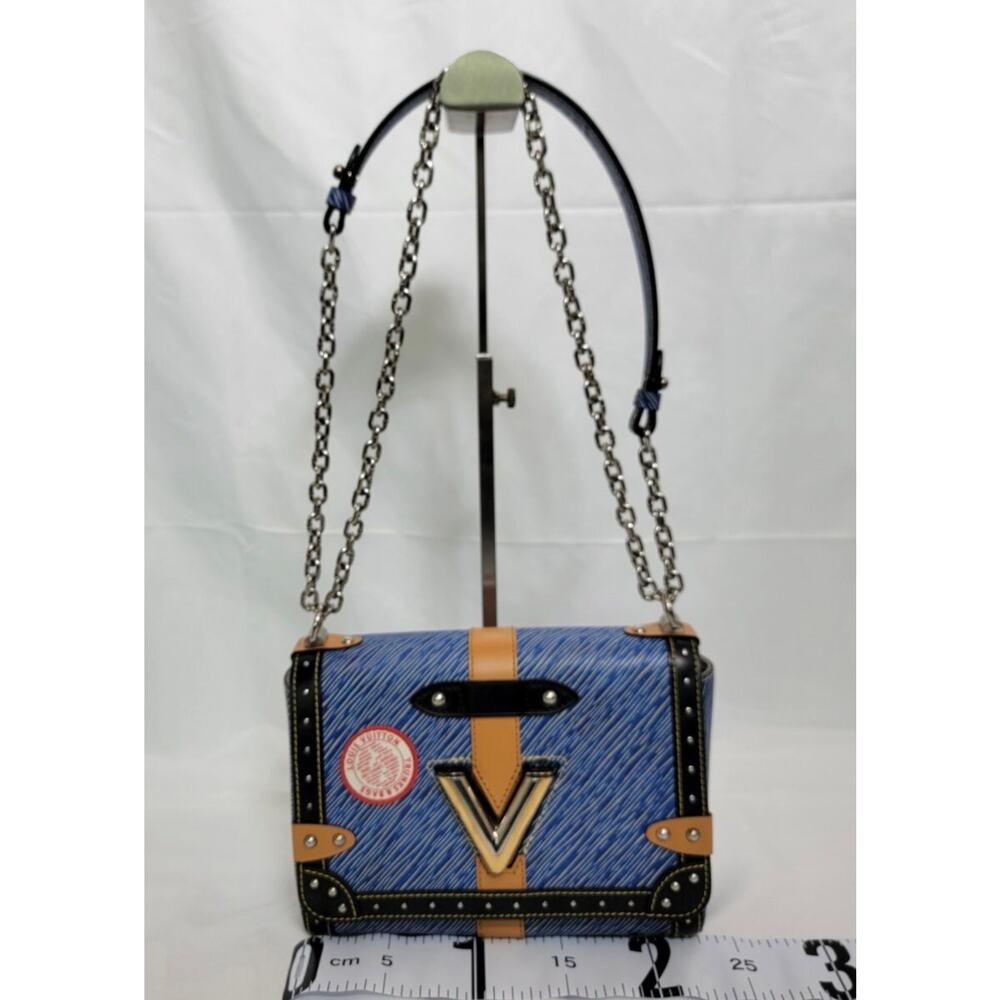 704 Louis Vuitton Limited Edition Blue Trunk Epi Twist